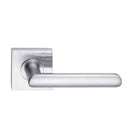 MDZ Lever 16 on 57mm x 57mm Square Rose. in Satin Chrome