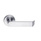 MDZ Lever 24 on Ø53mm Round Rose. in Polished Chrome