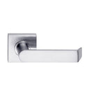 MDZ Lever 24 on 57mm x 57mm Square Rose. in Polished Chrome