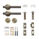 Momo BELGRAVIA knurled lever handle with textured grip and sleek design, suitable for modern interior doors.