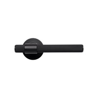 Momo Belgravia knurled lever handle in a close-up view showing textured metal surface and sleek modern design.