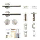 Momo Belgravia plain lever handle in dark bronze finish, showing sleek design and smooth surface for interior door use.