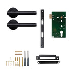 Momo Bellevue plain lever handle for doors, featuring a sleek, modern design in a matte finish, suitable for residential or commercial use.