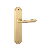 Dora Passage Classic Square Long Plate SB BP in Satin Brass
