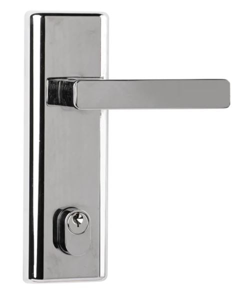 Infinity Vitus, 3 Functions Entry Lockset, Polished Chrome, in Polished Chrome