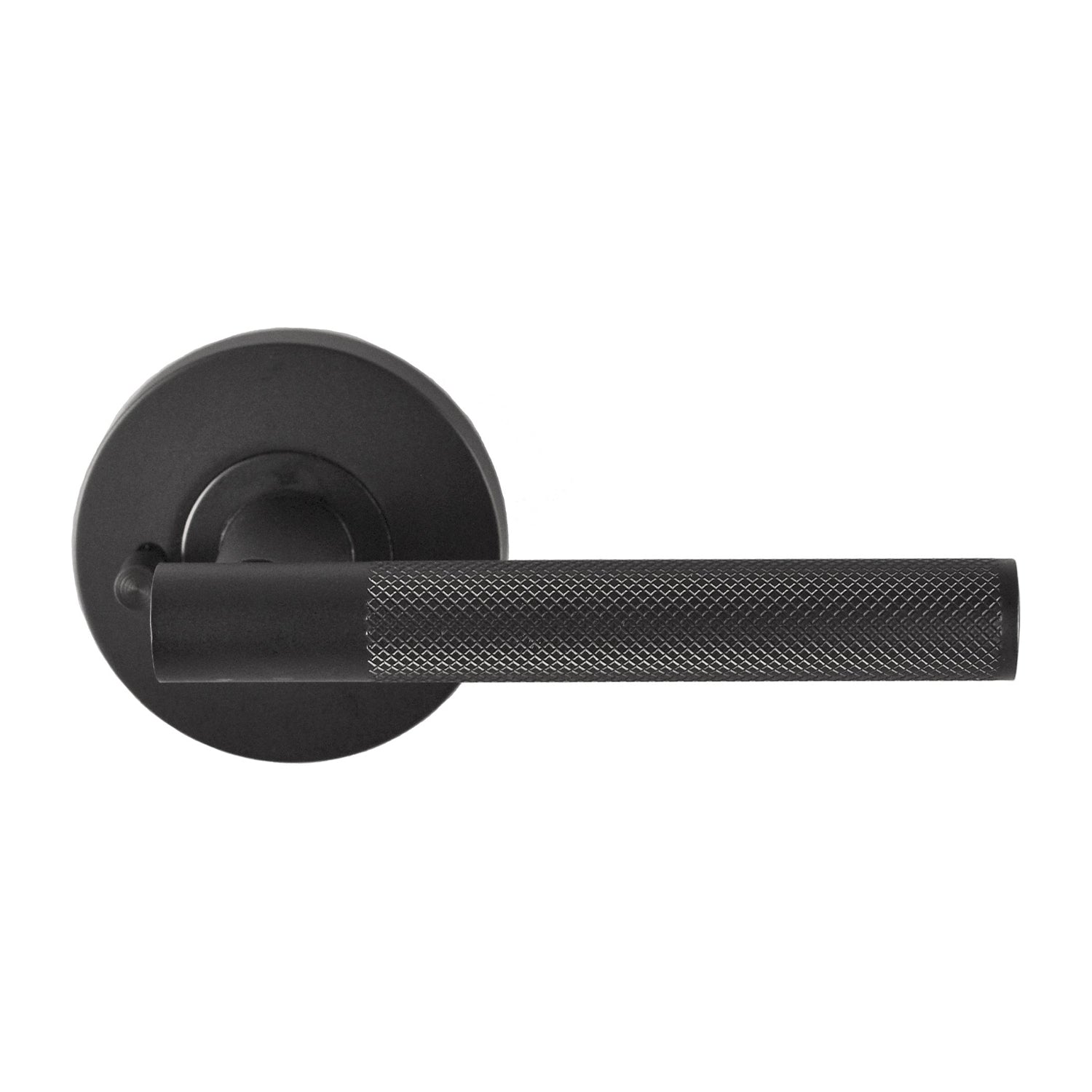 Domici knurledPassage setBox packLatch IncludedGG in Graphite Grey