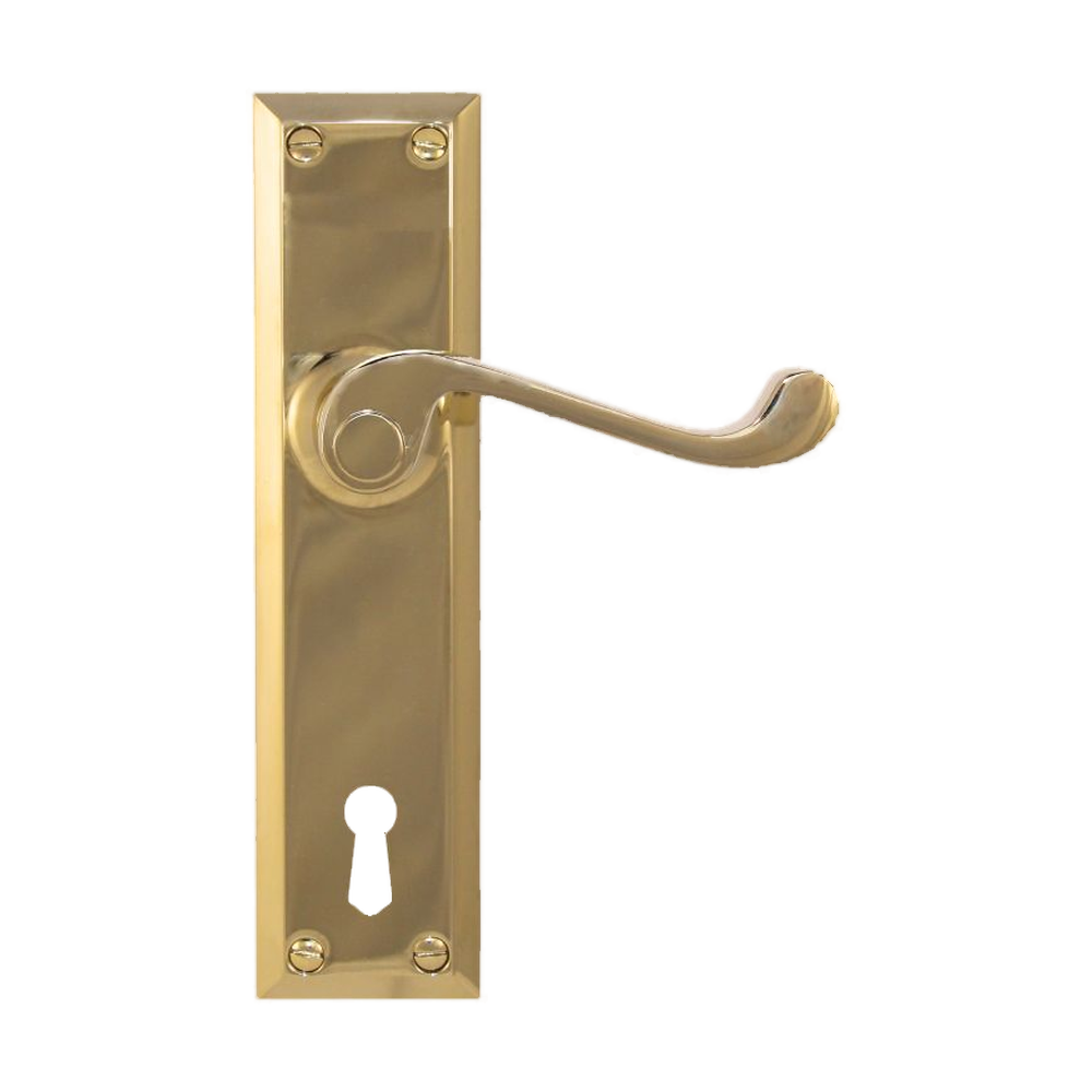 Lever Latch (CC 57mm) PVD in Satin Brass PVD