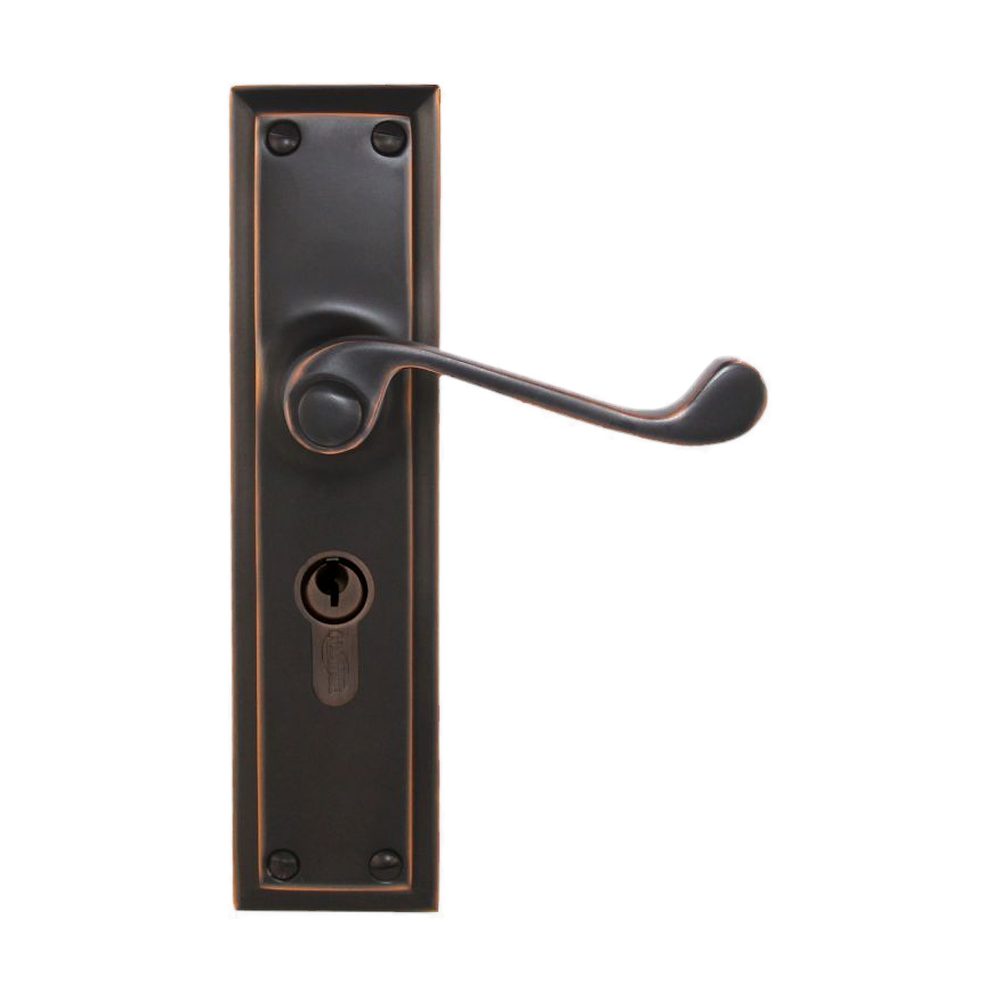 Lever Latch (CC 47.6mm) ATQ 200x50mm in Antique Copper