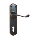 Lever Latch Privacy Lock ATQ 200x48mm in Antique Copper