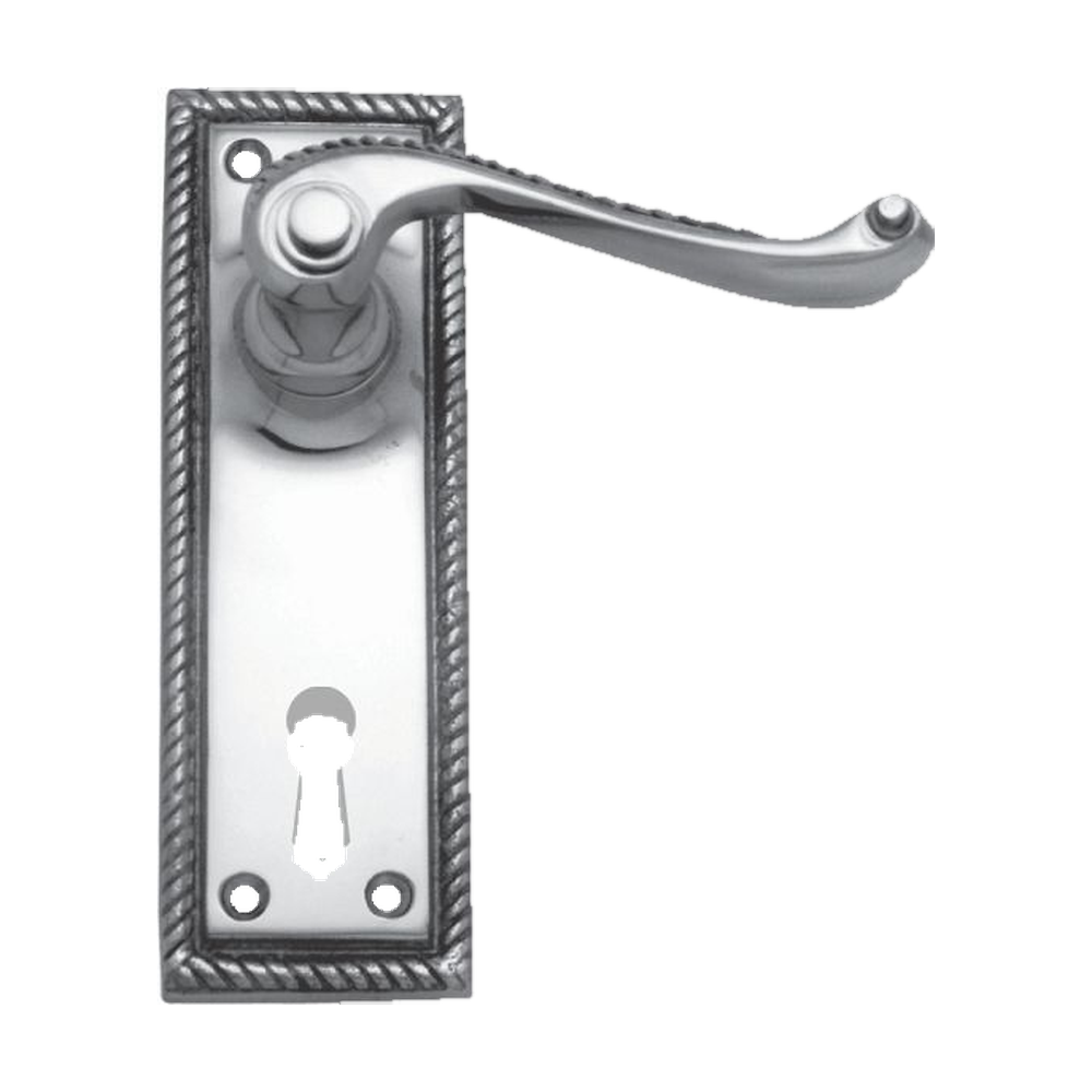Lever Latch (CC 57mm) CP 152x50mm in Polished Chrome