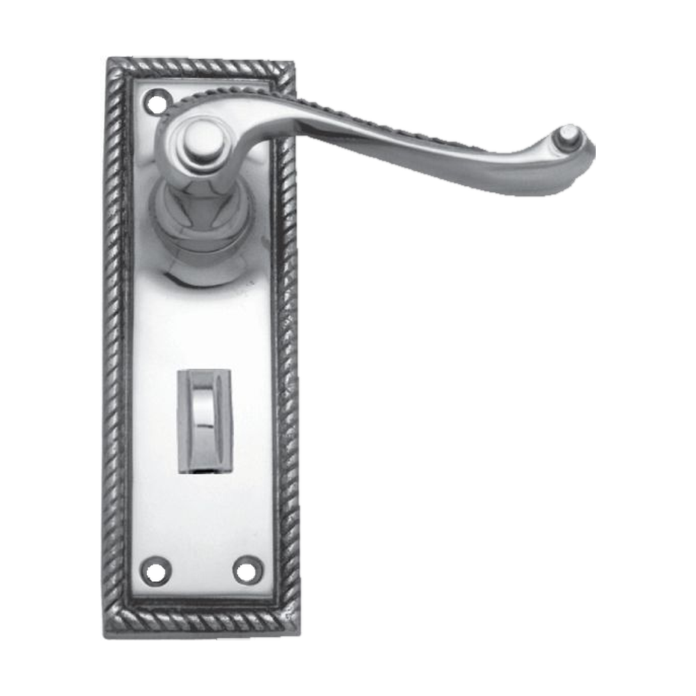 Lever Latch Privacy CP 152x50mm in Polished Chrome