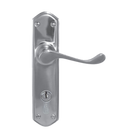 Lever Latch (CC 85mm) CP 200x48mm in Polished Chrome