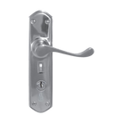 Lever Latch  punched to suit myLOCK CP 200x48mm in Polished Chrome