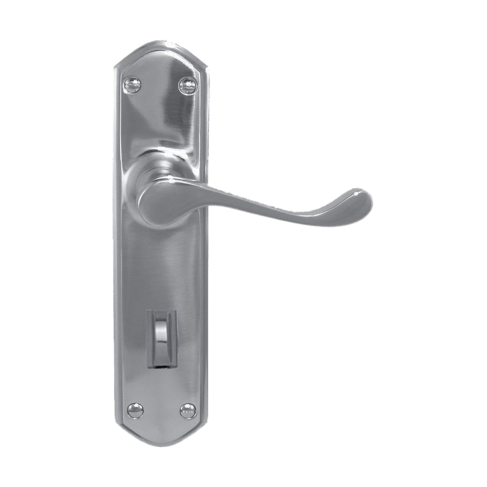 Lever Latch Privacy CP 200x48mm in Polished Chrome