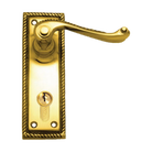 Lever Latch (CC 47.6mm) PB 152x50mm in Polished Brass