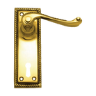 Lever Latch (CC 57mm) PB 152x50mm in Polished Brass