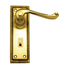 Lever Latch Privacy PB 152x50mm in Polished Brass