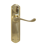 Lever Latch Passage Set PB 200x48mm in Polished Brass