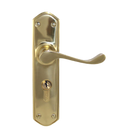 Lever Latch (CC 47.6mm) PB 200x48mm in Polished Brass