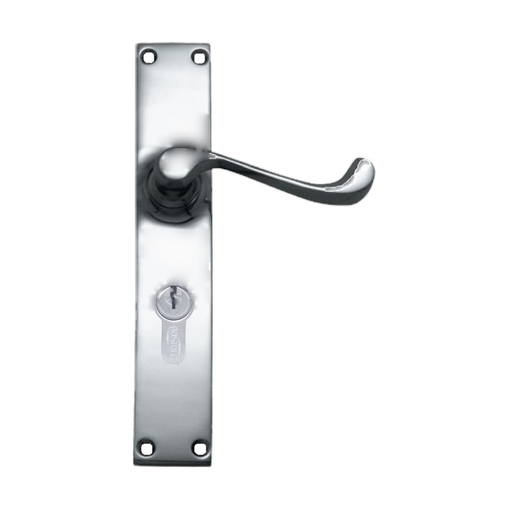 Lever Latch  (CC 47.6mm) SC 200x36mm in Satin Chrome