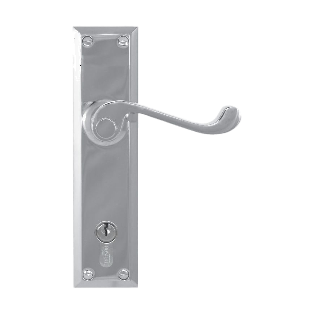 Lever Latch (CC 85mm) SC 200x50mm in Satin Chrome