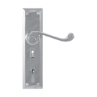 Lever Latch  punched to suit myLOCK SC 200x50mm in Satin Chrome