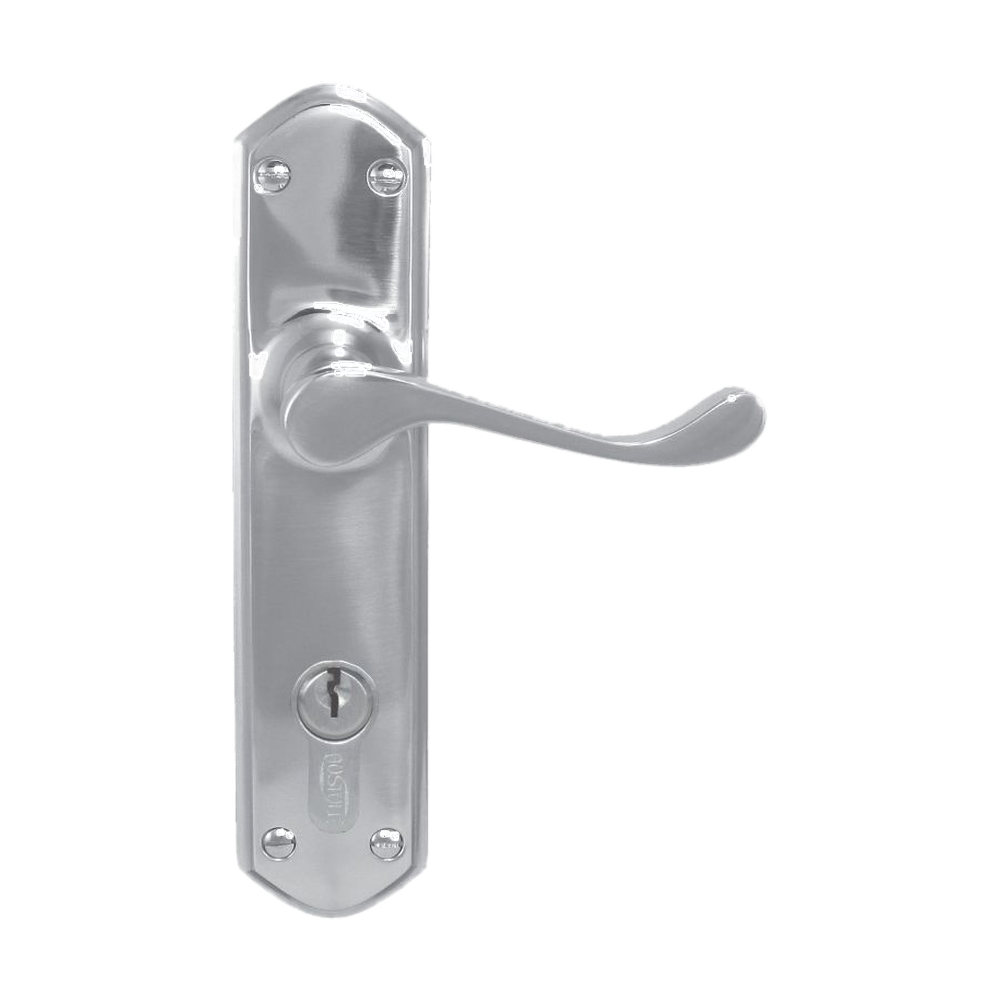 Lever Latch (CC 85mm) SC 200x48mm in Satin Chrome