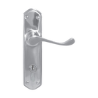 Lever Latch (CC 85mm) SC 200x48mm in Satin Chrome