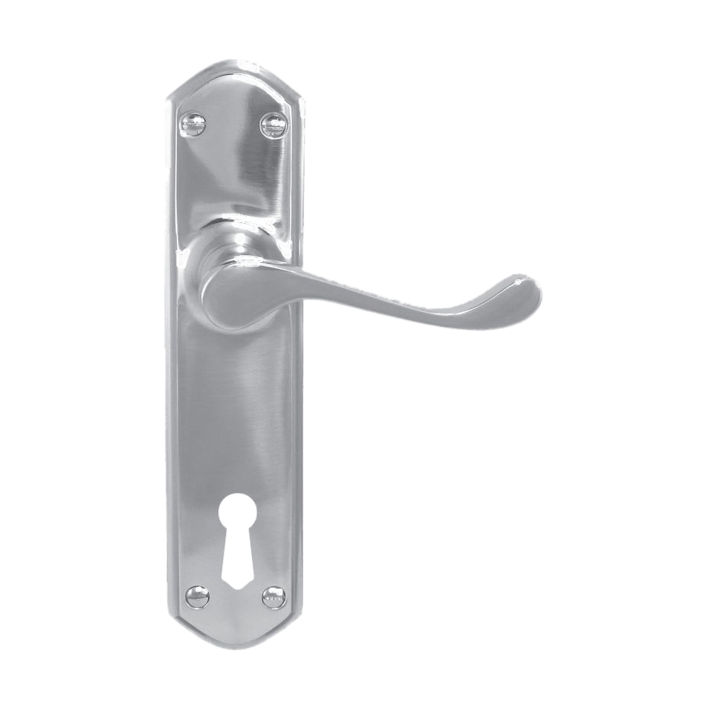 Lever Latch (CC 57mm) SC 200x48mm in Satin Chrome