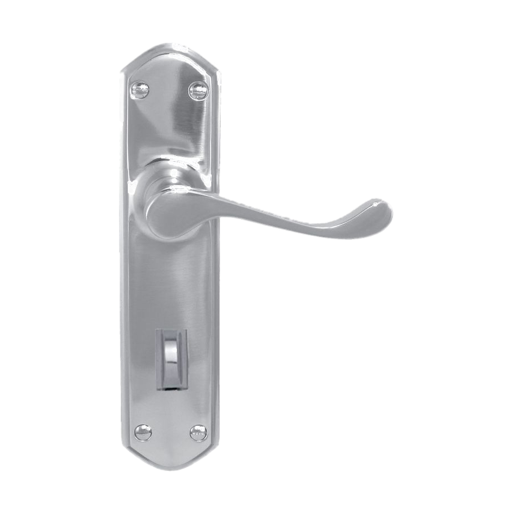 Lever Latch Privacy SC 200x48mm in Satin Chrome