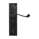 Lever Entrance Set myLOCK Black 200x50mm in Black