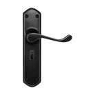 Lever Latch Privacy Set Black 200x48mm in Matt Black