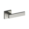 BAR Door Handles on Square Rose Concealed Fix Rose (Latch/Lock Sold Seperately) in Polished Stainless