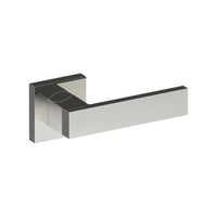 BAR Door Handles on Square Rose Concealed Fix Rose (Latch/Lock Sold Seperately) in Polished Stainless Steel