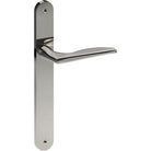 CASTILE Door Handle on B01 INTERNAL European Standard Backplate, Visible Fixing (Half Set) in Polished Stainless Steel