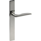 CASTILE Door Handle on B02 EXTERNAL European Standard Backplate, Concealed Fixing (Half Set) in Polished Stainless Steel
