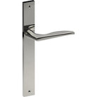 CASTILE Door Handle on B02 INTERNAL European Standard Backplate, Visible Fixing (Half Set) in Polished Stainless Steel