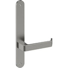 DIJON Door Handle on B01 INTERNAL Australian Standard Backplate, Visible Fixing (Half Set) in Satin Stainless