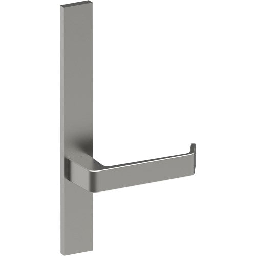 DIJON Door Handle on B02 EXTERNAL Australian Standard Backplate, Concealed Fixing (Half Set) in Satin Stainless