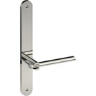 PRONTO Door Handle on B01 INTERNAL Australian Standard Backplate, Visible Fixing (Half Set)  in Polished Stainless