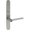 PRONTO Door Handle on B01 EXTERNAL Australian Standard Backplate with Emergency Release, Concealed Fixing (Half Set) 64mm CTC in Satin Stainless