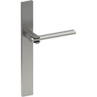 PRONTO Door Handle on B02 EXTERNAL European Standard Backplate, Concealed Fixing (Half Set)  in Satin Stainless