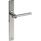 PRONTO Door Handle on B02 INTERNAL European Standard Backplate, Visible Fixing (Half Set)  in Polished Stainless