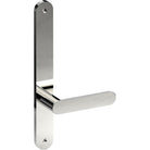 ROUBAIX Door Handle on B01 INTERNAL Australian Standard Backplate, Visible Fixing (Half Set) in Polished Stainless Steel