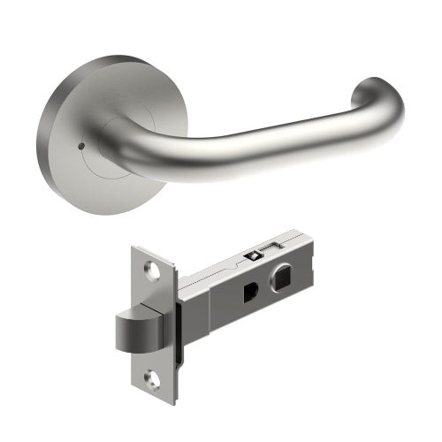 Safety door handle by Style Finish Doorware, showing a sleek metal lever handle suitable for secure door installations.