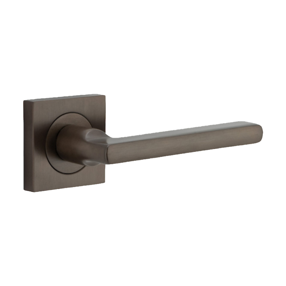 Door Lever Baltimore Square Rose Pair Signature Brass H52xW52xP55mm
(Latch/Lock Sold Separately) in Signature Brass