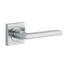 Door Lever Baltimore Square Rose Pair Brushed Chrome H52xW52xP55mm
(Latch/Lock Sold Separately) in Brushed Chrome