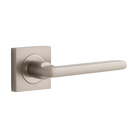 Door Lever Baltimore Square Rose Pair Satin Nickel H52xW52xP55mm
(Latch/Lock Sold Separately) in Satin Nickel