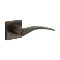 Door Lever Oxford Square Rose Pair Signature Brass H52xW52xP60mm
(Latch/Lock Sold Separately) in Signature Brass