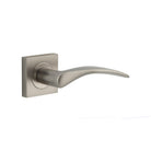 Door Lever Oxford Square Rose Pair Satin Nickel H52xW52xP60mm
(Latch/Lock Sold Separately) in Satin Nickel